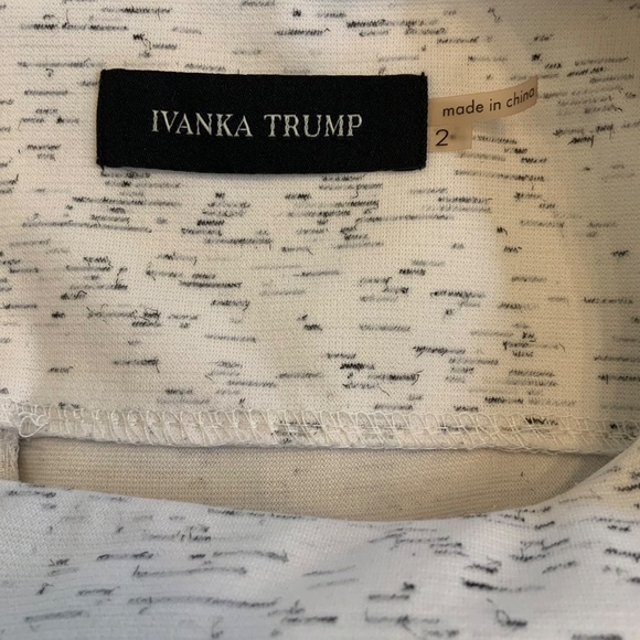 LIKE NEW! Ivanka Trump Dress Black and White Size 2 - Picture 6 of 8